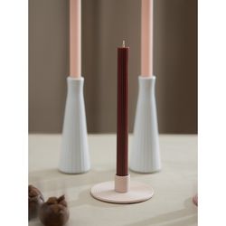 Набор из двух свечей коричневого цвета из коллекции Edge, 24,5 см