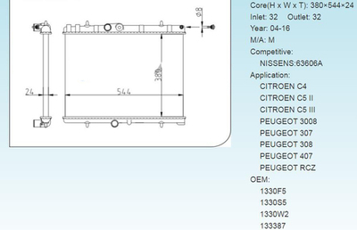 Kular - 66841-KLR - Radiator, engine cooling