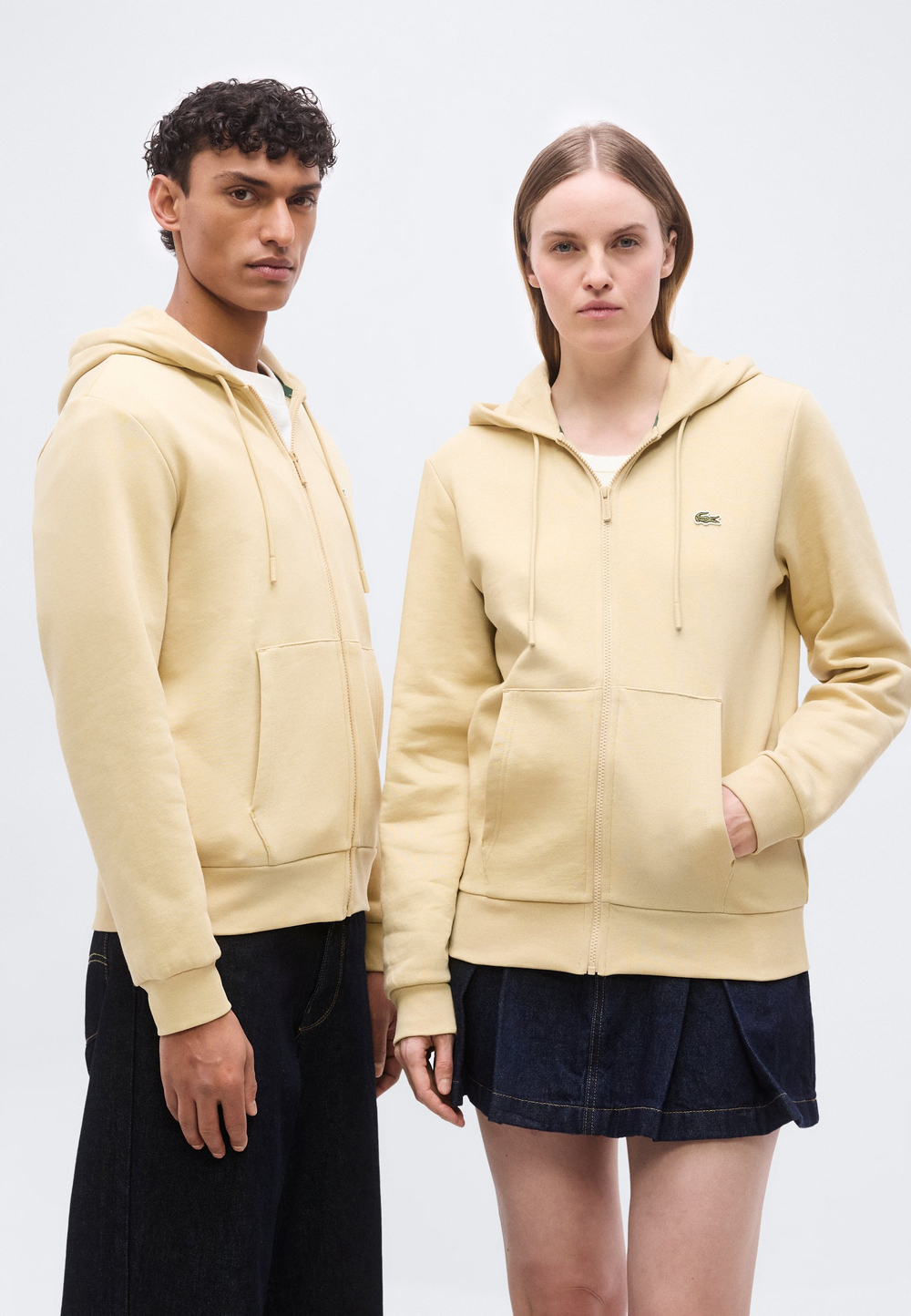 Lacoste Толстовка на молнии - просо / песок