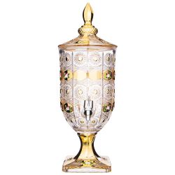 ДИСПЕНСЕР ДЛЯ НАПИТКОВ "ЛИМОНАДНИЦА LEFARD GOLD GLASS" 2,6 Л. 16*16 СМ. ВЫСОТА=44,5 СМ. (КОР=2ШТ.)