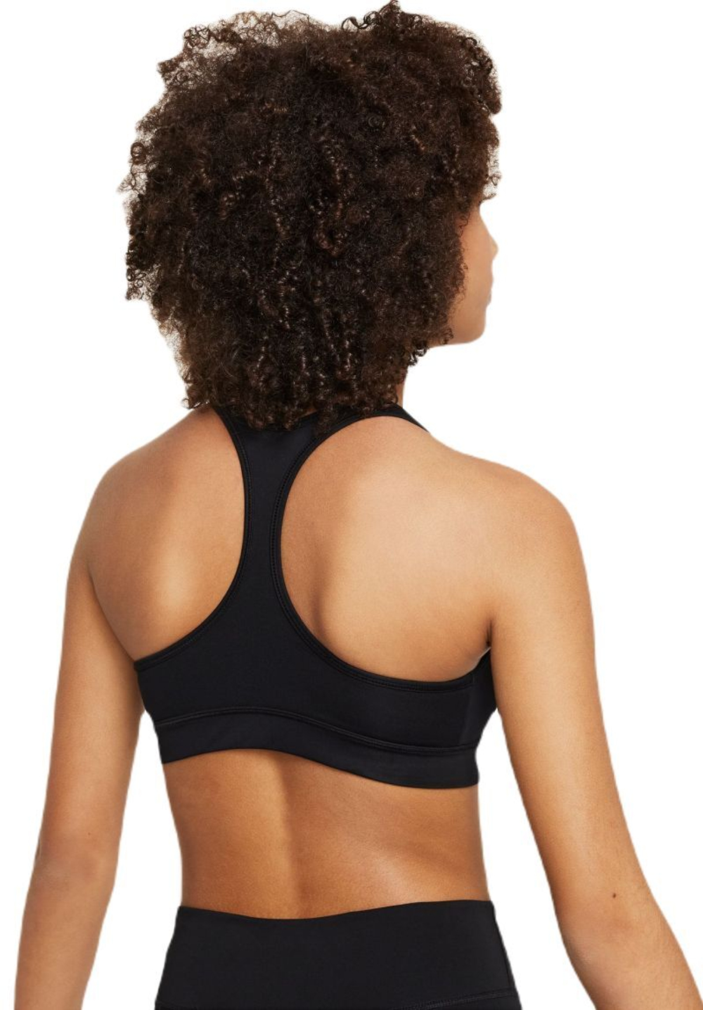 Топ для девочки теннисный Nike Girls Swoosh Sports Bra - черный