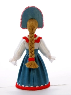 Кукла коллекционная фарфоровая Любава в русском костюме