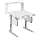 Растущая парта Дэми СУТ 24 с задней двухъярусной полкой СУТ.14.250 (750×880 мм)