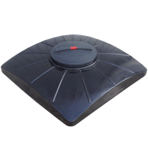 Бак для душа пластиковый плоский STERH 150 л. емкости для душа (85x85x29см;черный) - арт.555115