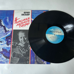 Винтажная виниловая пластинка LP Юрий Визбор, Наполним Музыкой Сердца (СССР 1988)