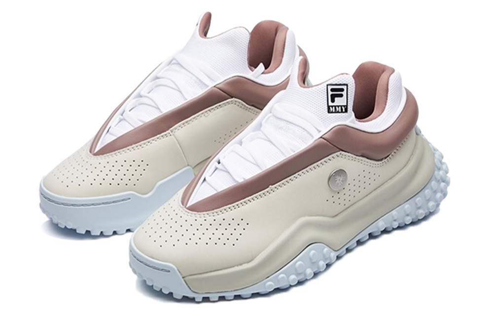 MIHARA YASUHIRO/MIHARA Yasuhiro x FILA FILA FM comfortable shock absorption non-slip wear-resistant low-top daddy shoes women's white brown