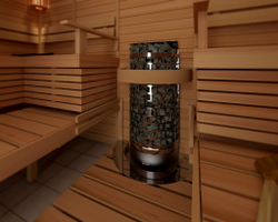 SAWO Электрическая печь Aries напольная пристенная, 6,0 кВт, нерж. сталь, артикул ARI3-60NS-WL-P, выносной пульт (пульт и блок мощности докупаются отдельно)