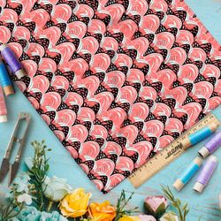 Ткань премиум сатин пастельные волны отражений