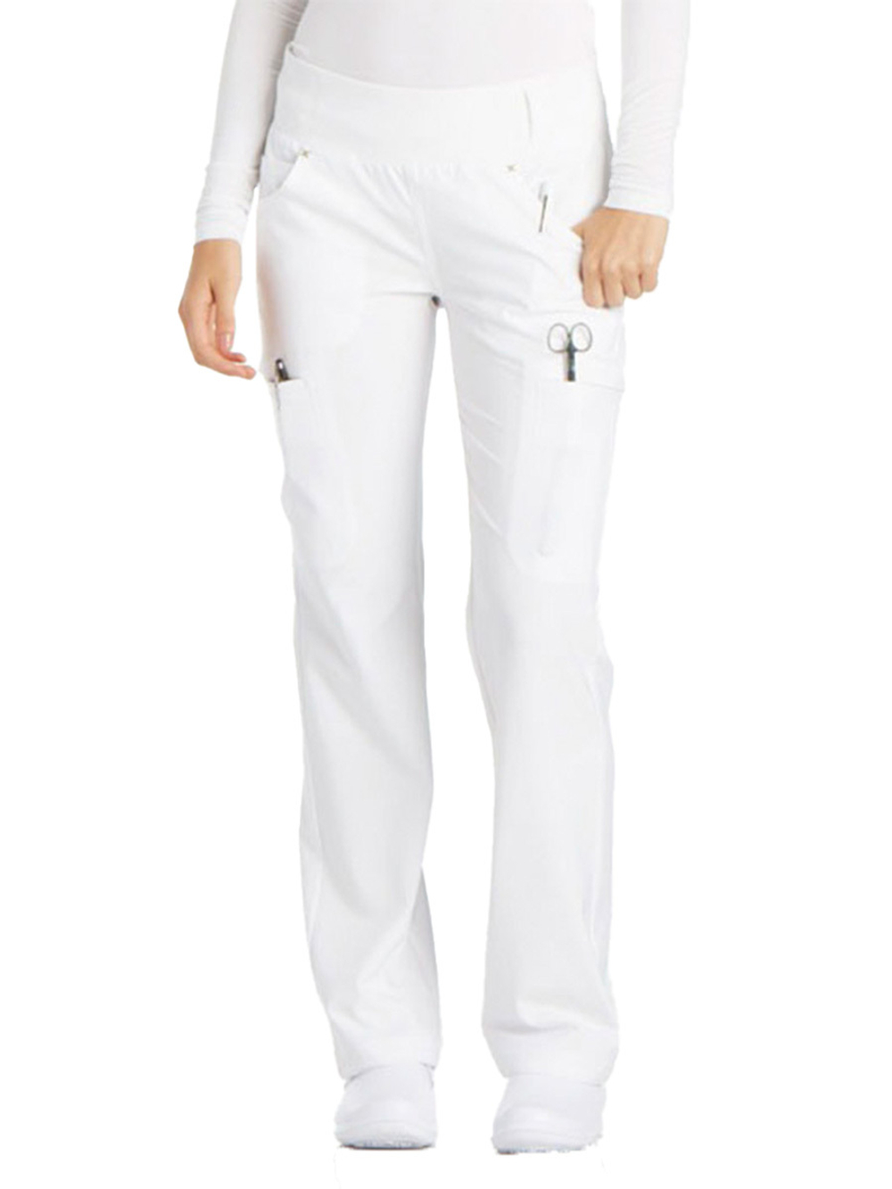 Брюки медицинские женские Cherokee CK002 на резинке, черный, 42