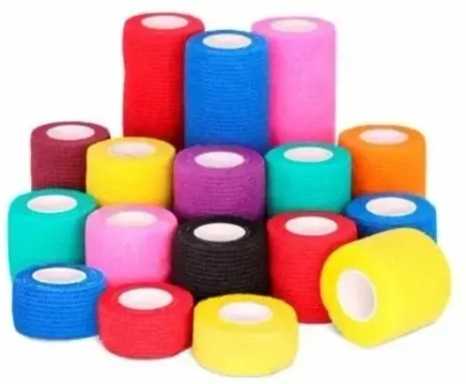 POLNET Бинт самофиксирующийся горький 4,5 м, цвет в ассортименте