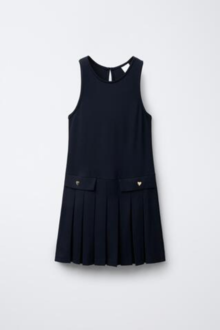 ZARA САРАФАН В СКЛАДКУ, МОРСКОЙ СИНИЙ