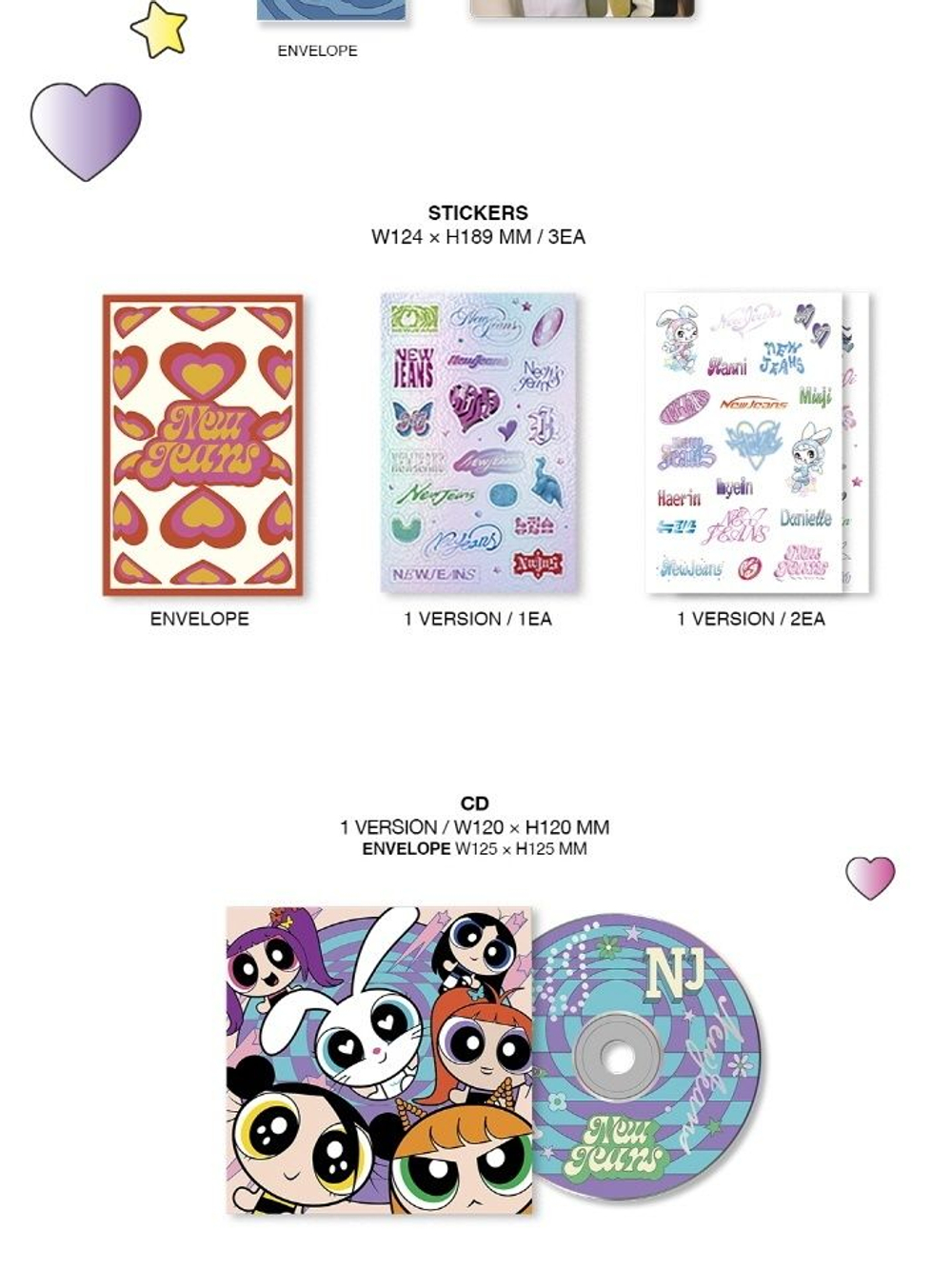 Альбом NEWJEANS - GET UP 2nd EP THE POWERPUFF GIRLS X NJ BOX RANDOM