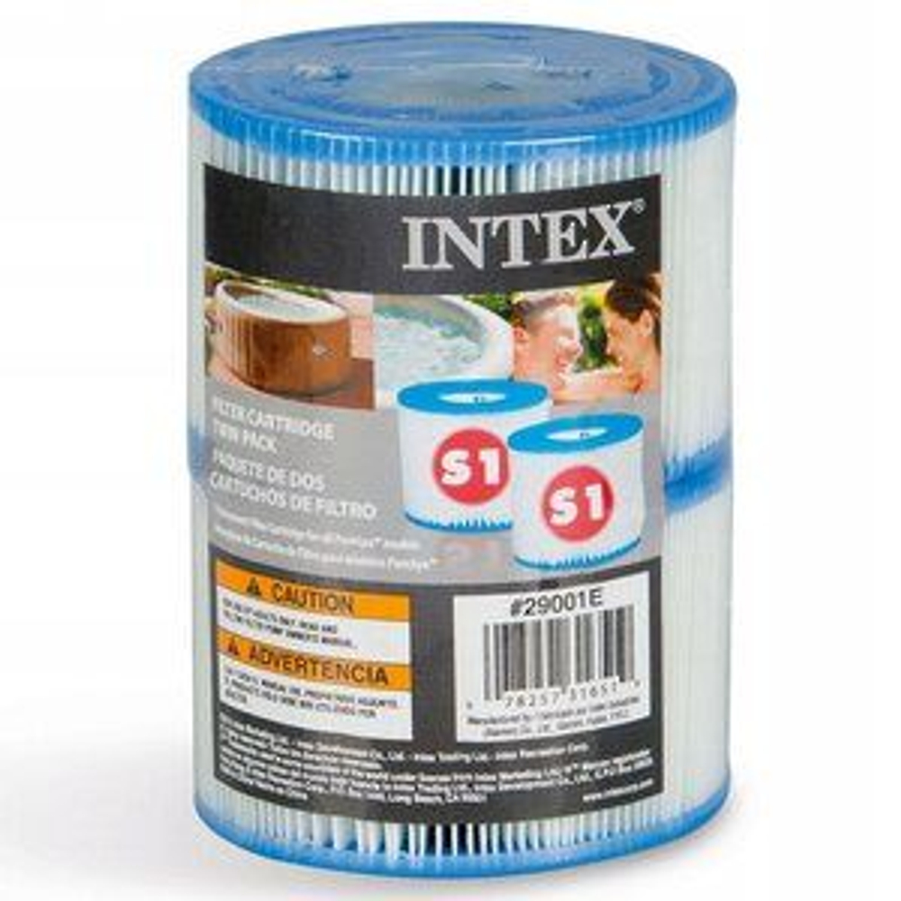 Картридж для джакузи Intex 29001 тип S1 (комплект 2 шт) / Сменный фильтр для надувного СПА-бассейна Интекс PureSpa