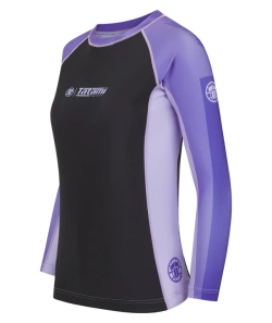 Женский Рашгард Tatami CONTRAST - PURPLE & BLACK длинный рукав