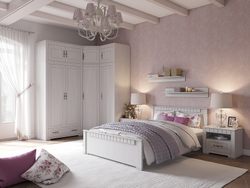 Прованс спальня антресоль угловая