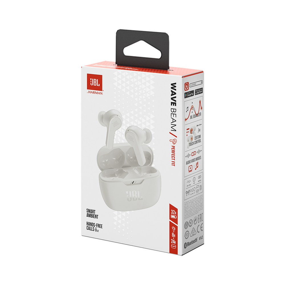 Беспроводные наушники JBL Vibe Beam True White - 9