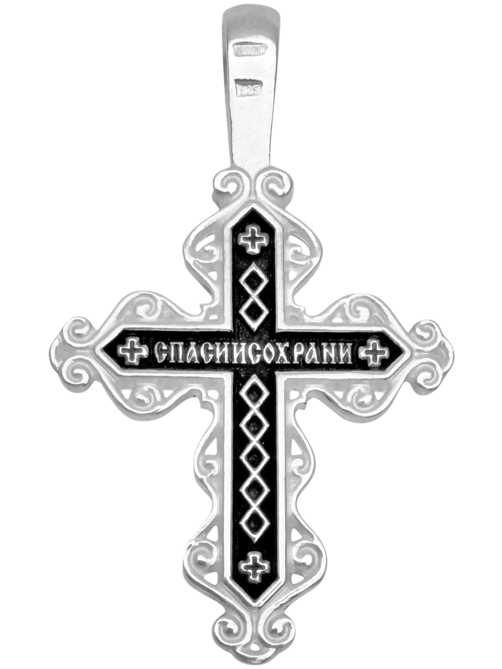 Крест из серебра/Чернение