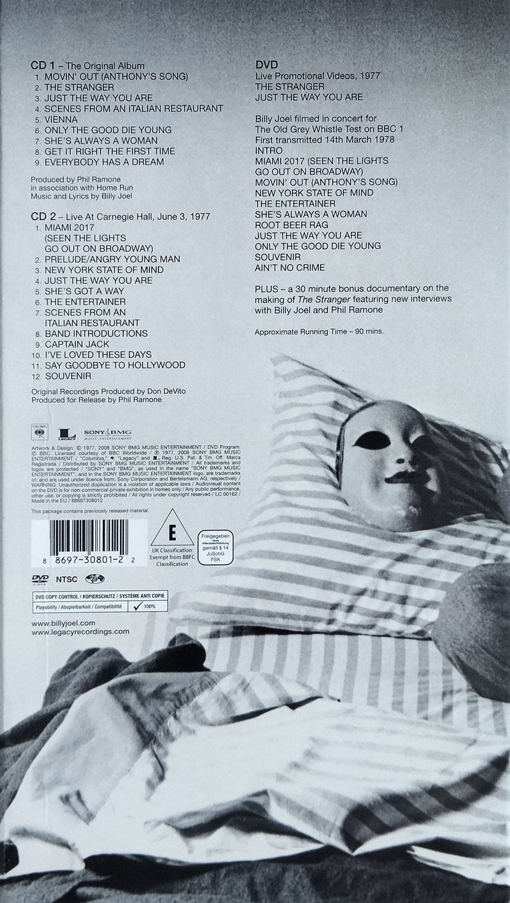 Billy Joel / The Stranger (Deluxe Edition)(2CD+DVD)