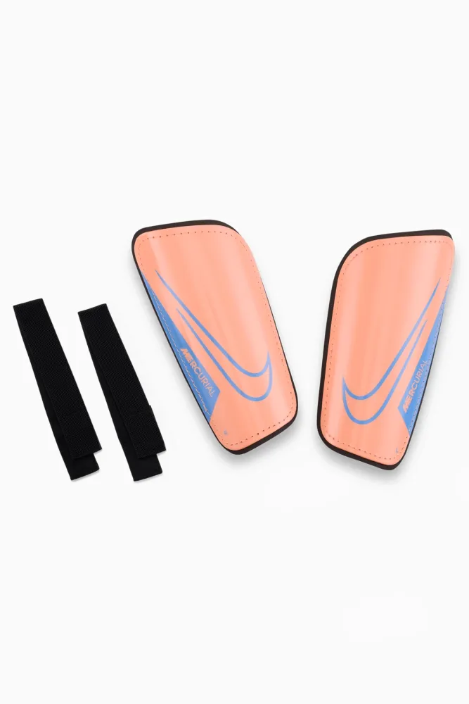 Футбольные щитки Nike Mercurial Hardshell - оранжевый
