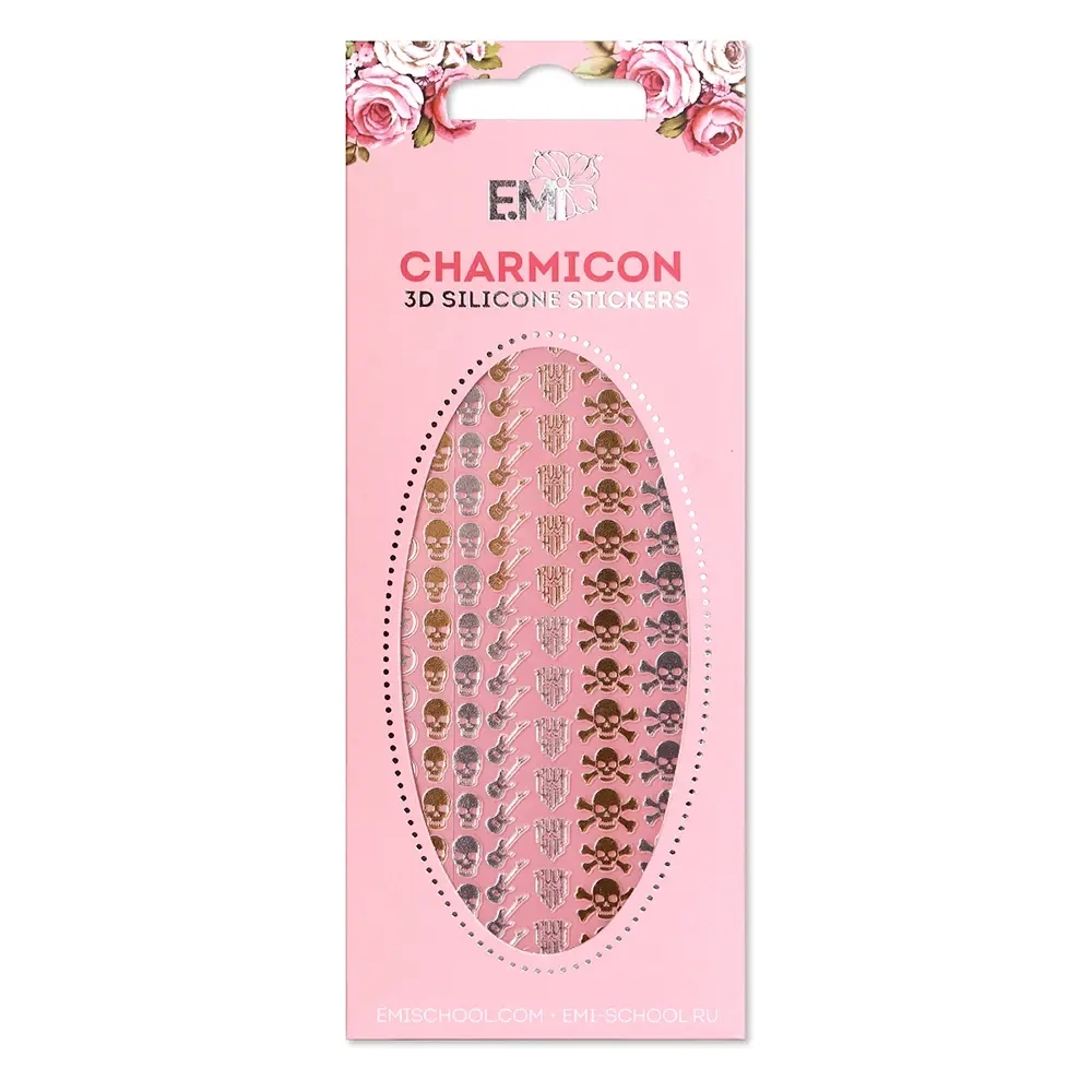 Charmicon 3D Silicone Stickers «Рок MIX» золото/серебро