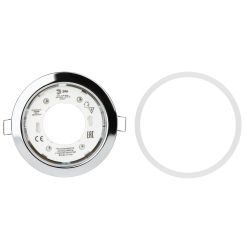 KL35 CН /1 (к) Светильник ЭРА под лампу Gx53,220V, 13W,хром | Встраиваемые светильники Для ламп GX53