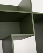 Модульный стеллаж Ina из МДФ с зелёным лаком 80 x 80 см