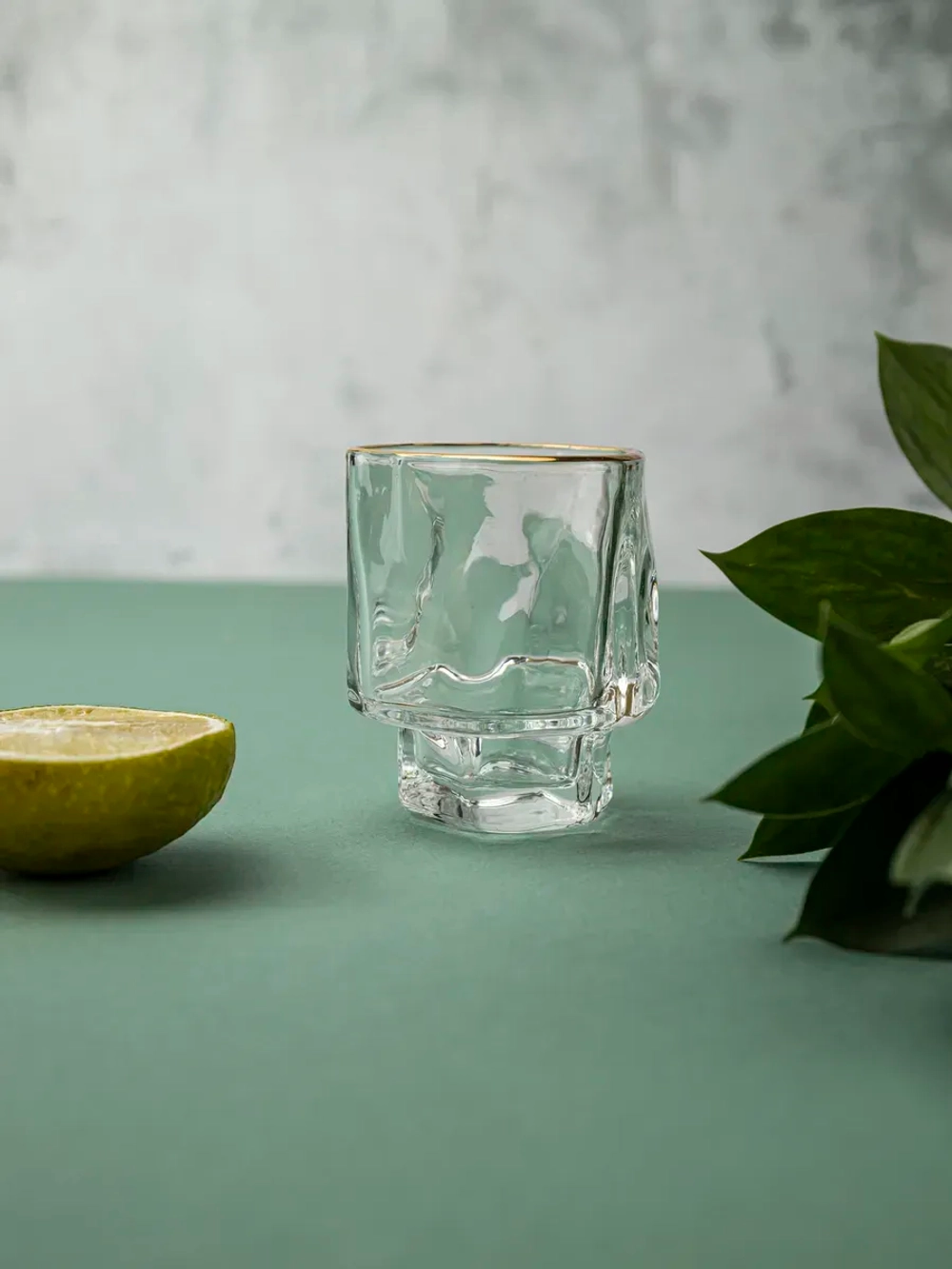 Набор изогнутых шотов, 60 мл, 6 шт. с золотой каймой