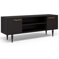 Тумба под ТВ Арт Колор matte 155см Классик Голд Терпкий коричневый матовый