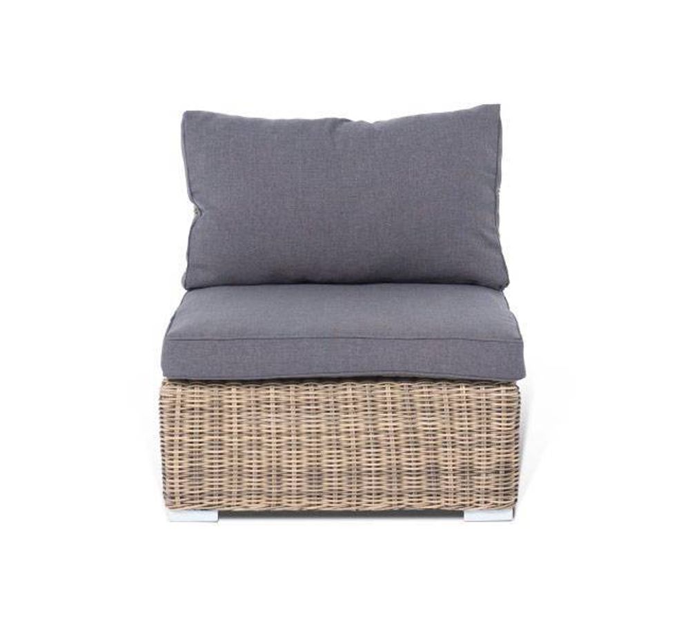 "Лунго" модуль диванный прямой с подушками, цвет соломенный