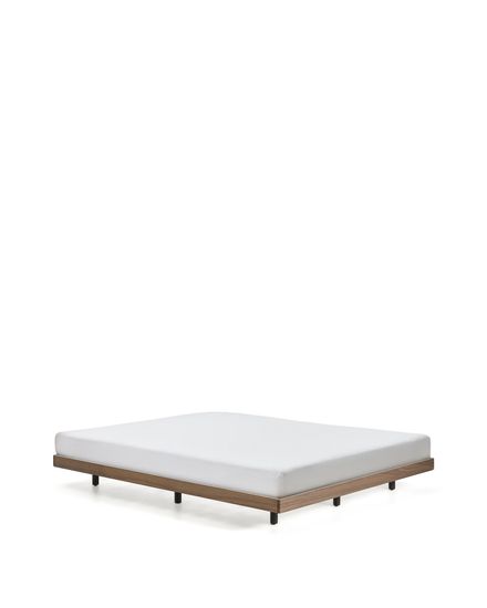 Основание кровати Norlen из орехового шпона с темной отделкой для матраса 180 x 200