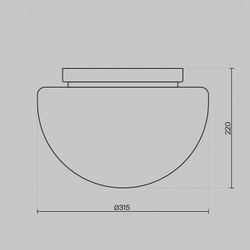 Накладной светильник Maytoni Glassy MOD270CL-01G