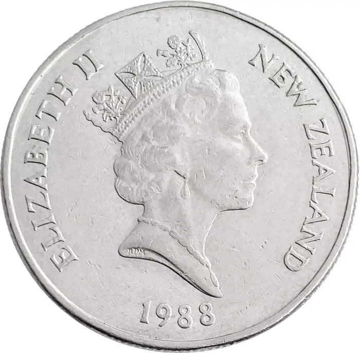 50 центов 1988 Новая Зеландия XF