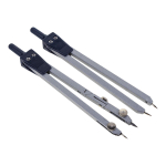 Готовальня 9 предм: циркуль мет, грифели, циркуль-измеритель, 4 лин, пласт.футляр