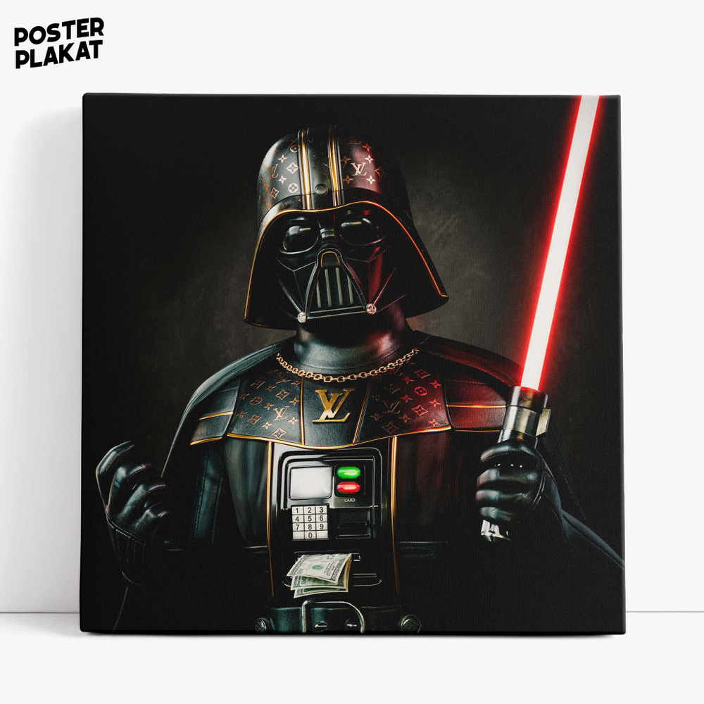 Картина для интерьера Дарт Вейдер на холсте, персонаж саги Звездные Войны, холст с печатью на подрамнике, на стену, Постер Плакат