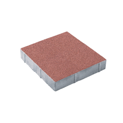 Тротуарная плитка КВАДРАТ 400х400 мм - Стандарт Красный