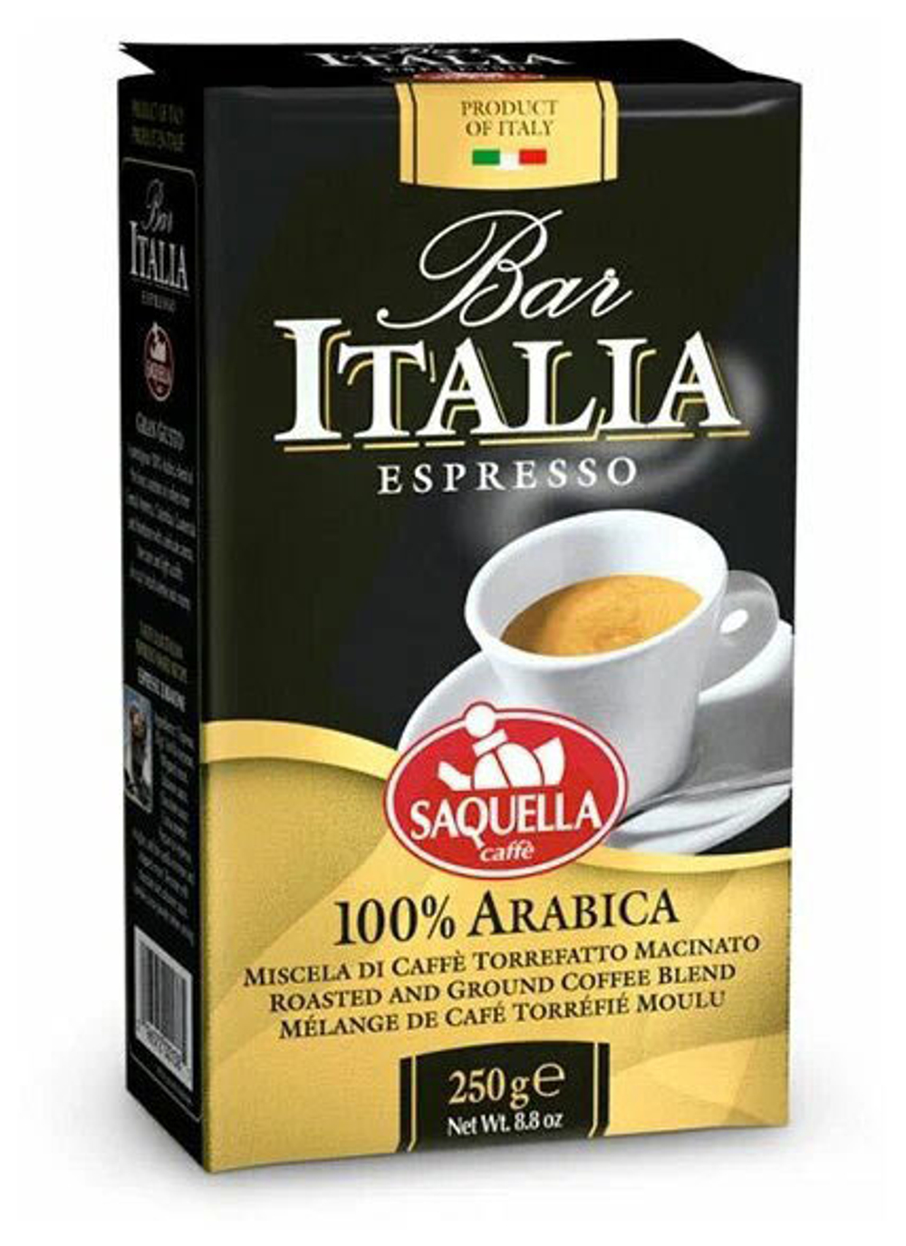 Saquella Молотый кофе Bar Italia 100 Arabic 250гр