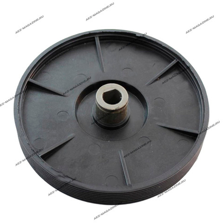 Шкив для бетономешалки Кратон, ручейковый, наружный D-123мм, внутренний d-12 скос на валу