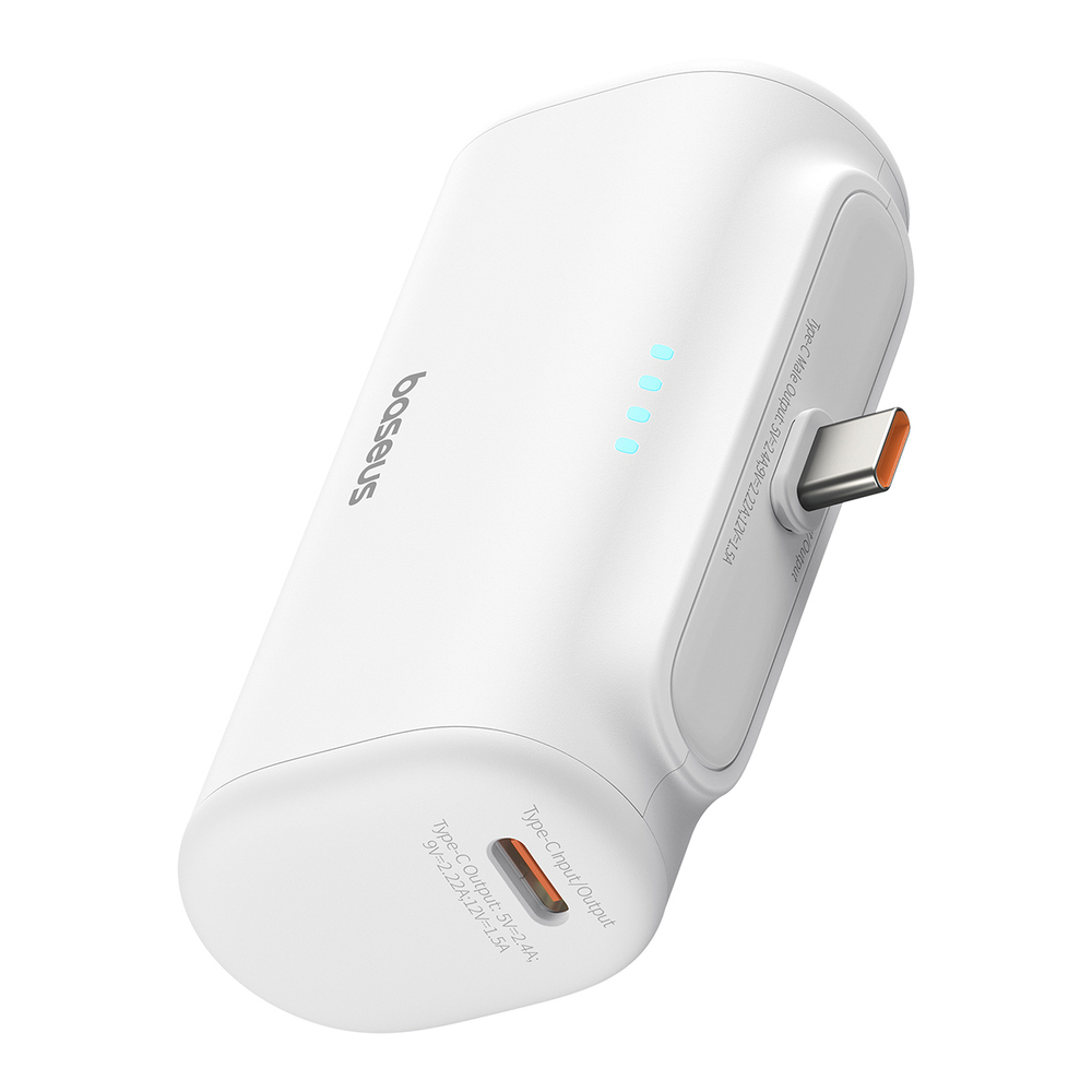 Внешний аккумулятор Baseus Compact 2C 5000mAh 20W - Moon White