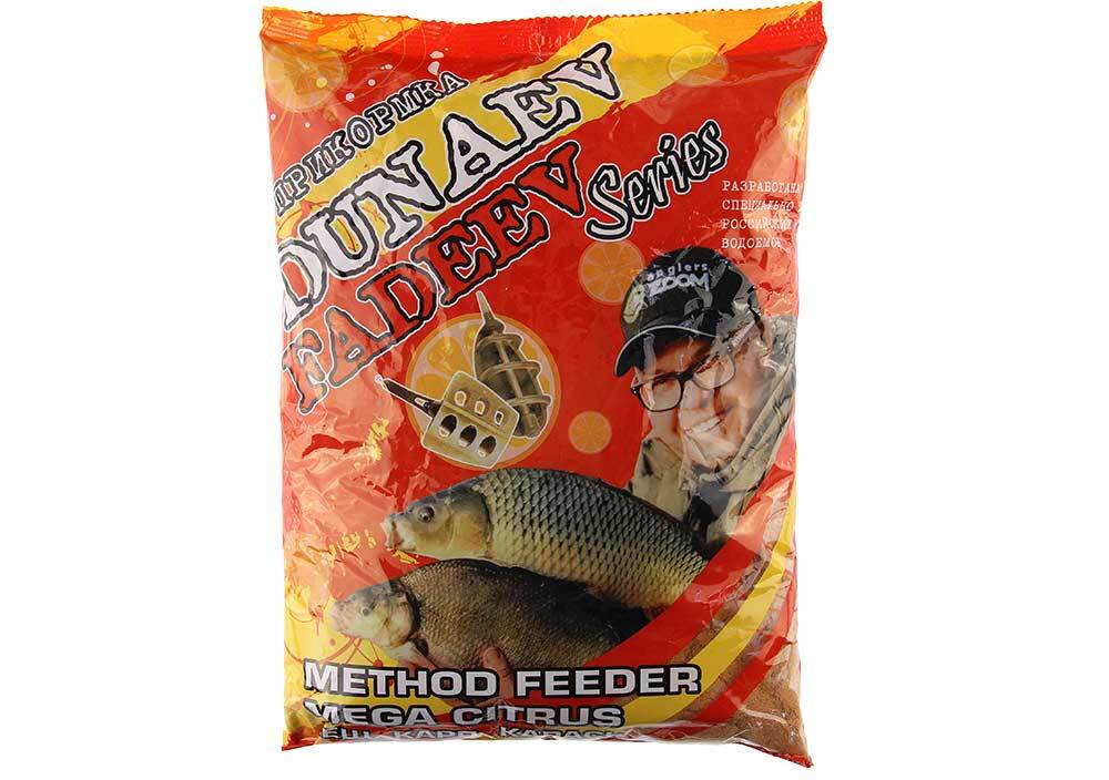 Прикормка "DUNAEV-FADEEV" 1 кг Feeder Method Mega Citrus