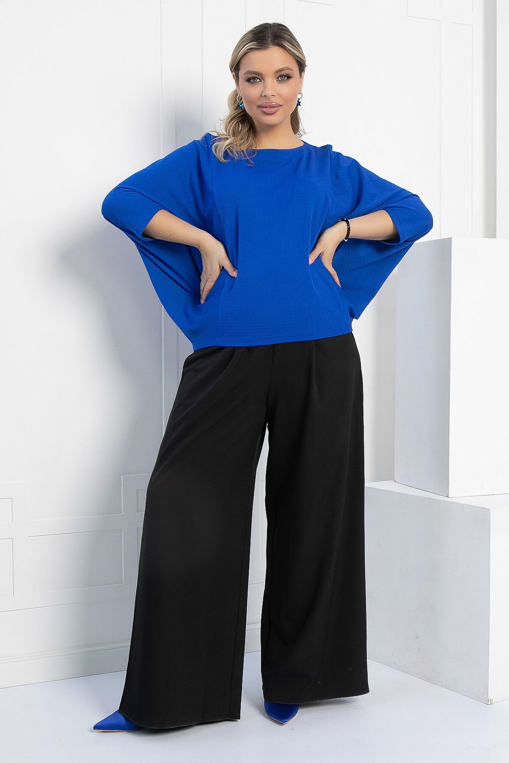 Блуза Шармель (синяя) Б12912-16М LT Collection