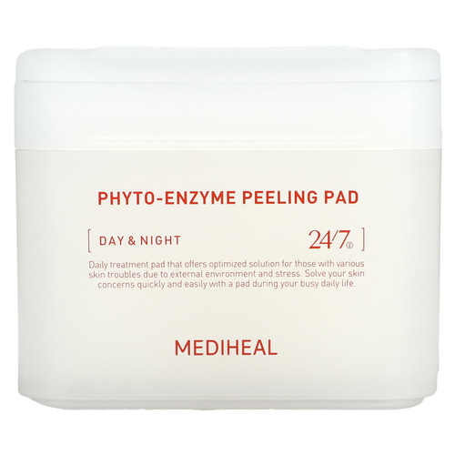 MEDIHEAL, Phyto-Enzyme Peeling Pad, Day & Night, 90 подушек, 200 мл (6,76 жидк. унц.)
