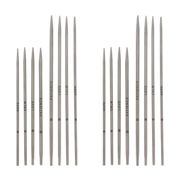 Набор съемных спиц Knit Pro Mindful Petite Midi, 10 и 13см, 8пар(2-2,75мм), нерж. Сталь