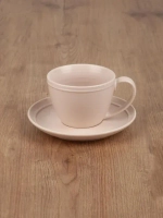 Чайная пара "Simple" 200мл, цв.молочный, в п.у.