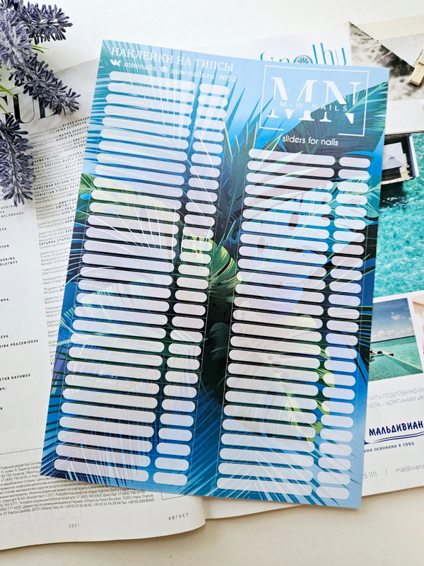Наклейки на типсы MIW NAILS №52