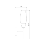 Бра Eurosvet Thalia 60140/1 сатин-никель