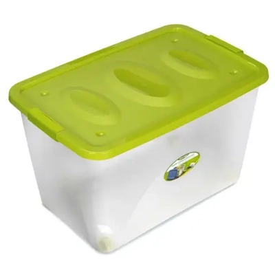 Ящик универсальный Астело 600х360мм на колесиках оливковый (комплект 4 шт)