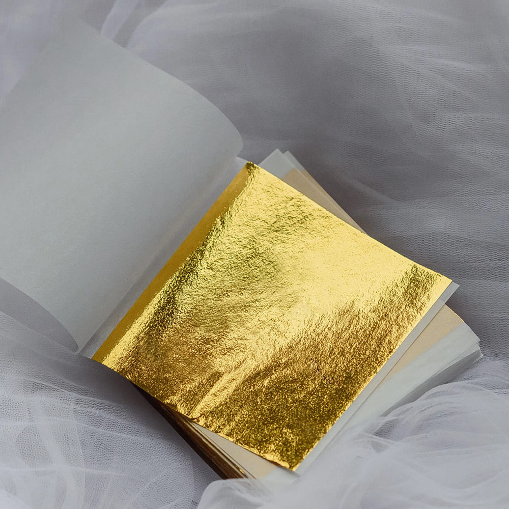 Поталь золото в листах, 14х14см