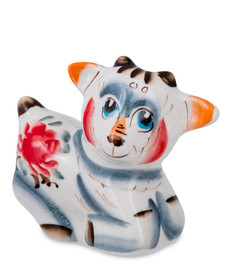 ГЛ- 998/1 Фигурка «Козлик» цв. (Гжельский фарфор)