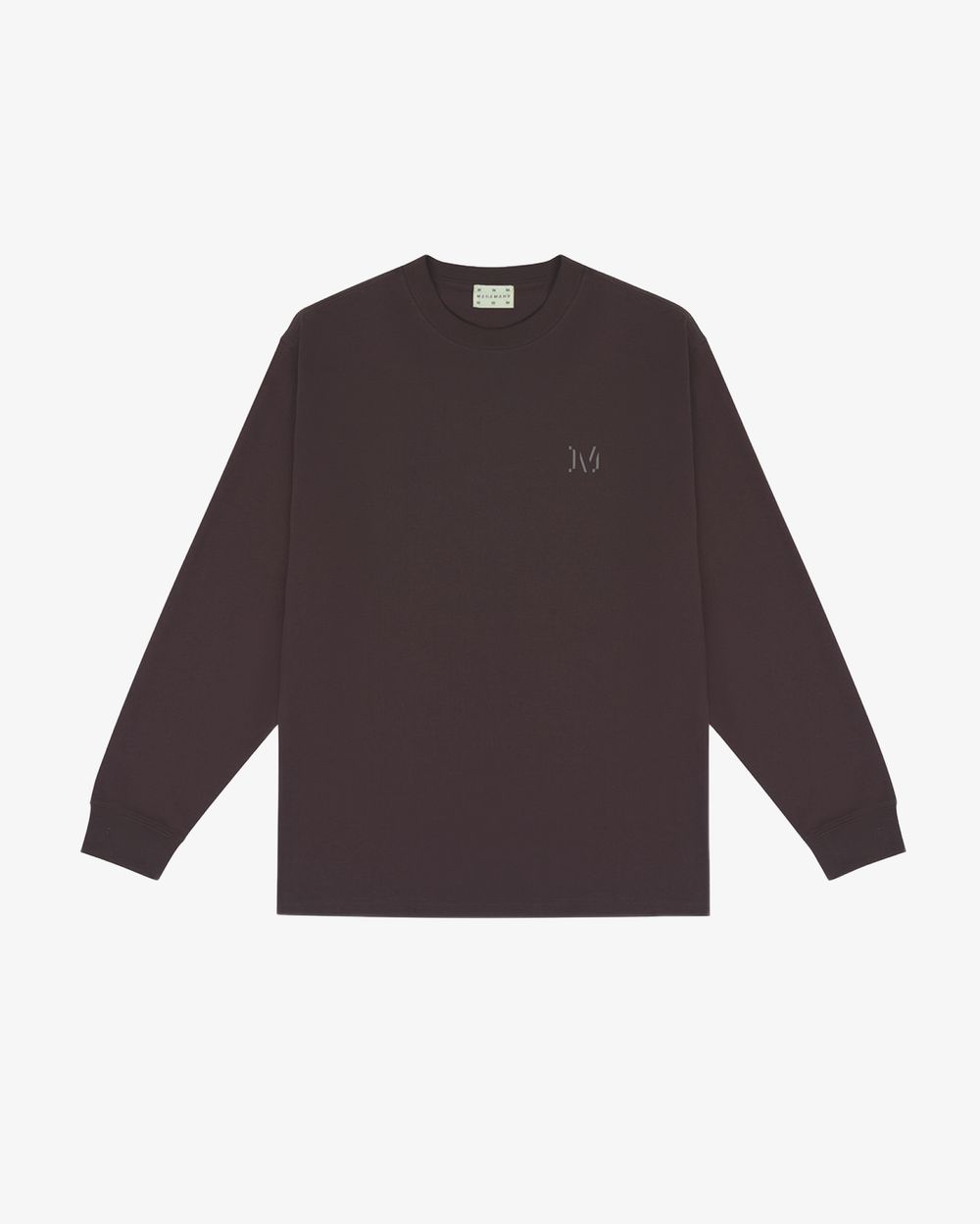 Лонгслив Magamaev heavy brown/wash коричневый