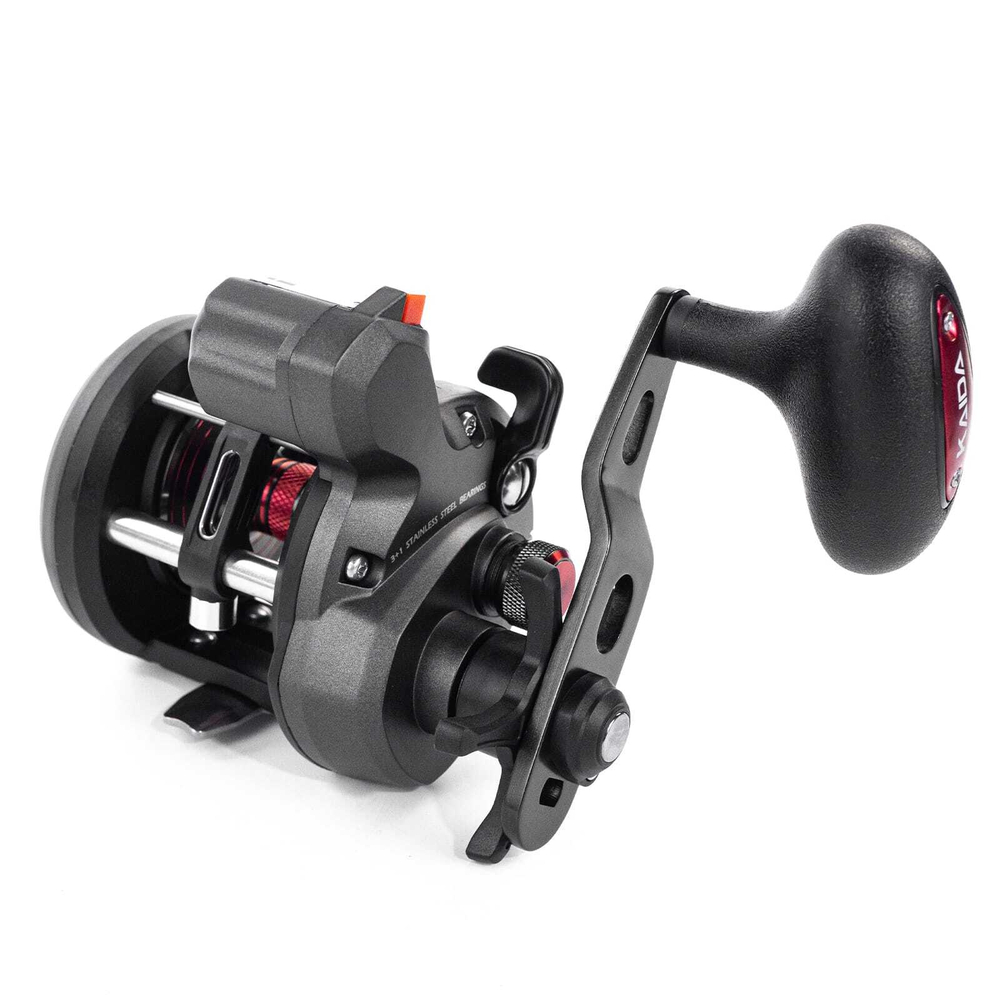 Катушка мультипликаторная Kaida Concorde CC100LC, под левую руку, со счетчиком (1000, 3+1BB)